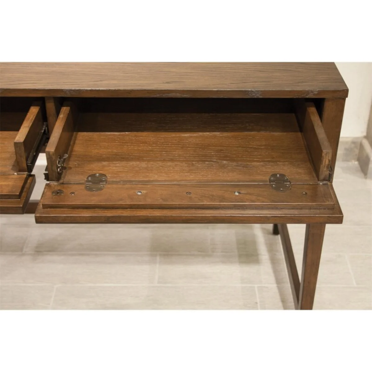Vogue L Desk With Storage Desks Brown 21