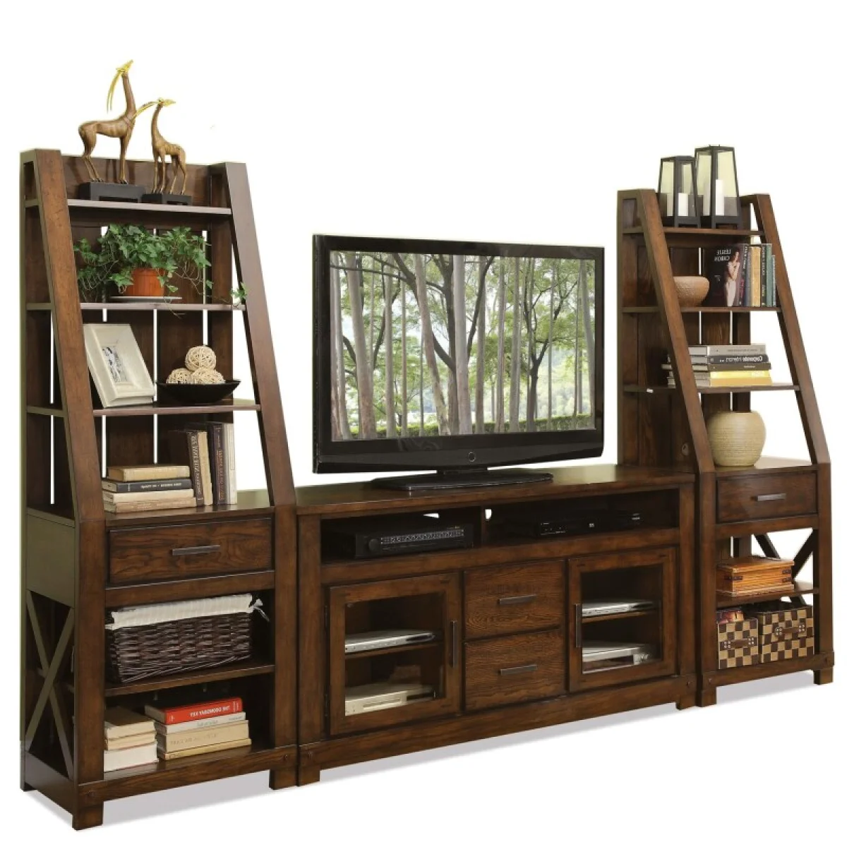 Windridge Wall Unit Entertainment Stands Brown 17