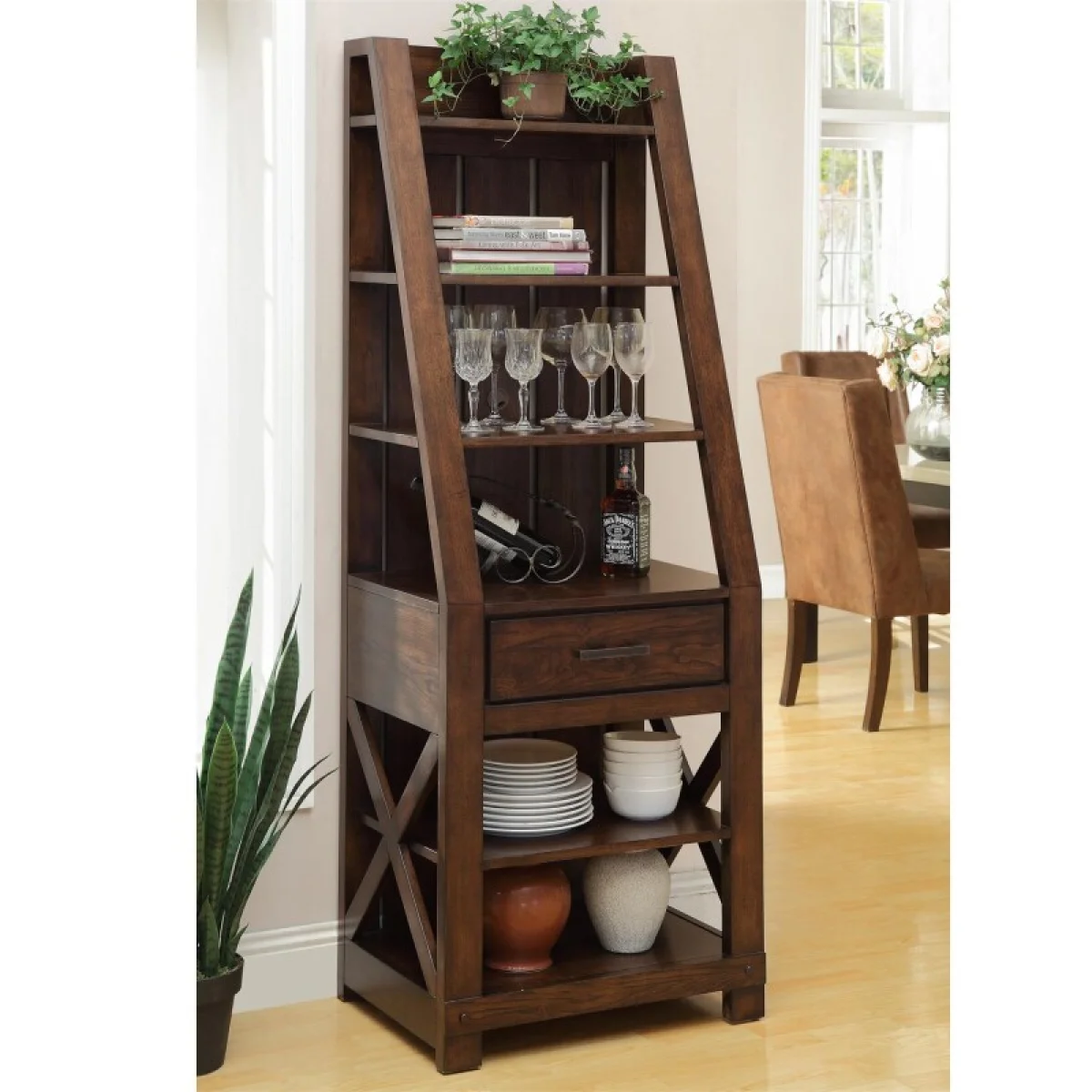 Windridge Wall Unit Entertainment Stands Brown 9