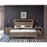 Intrigue Queen Led Panel Bed