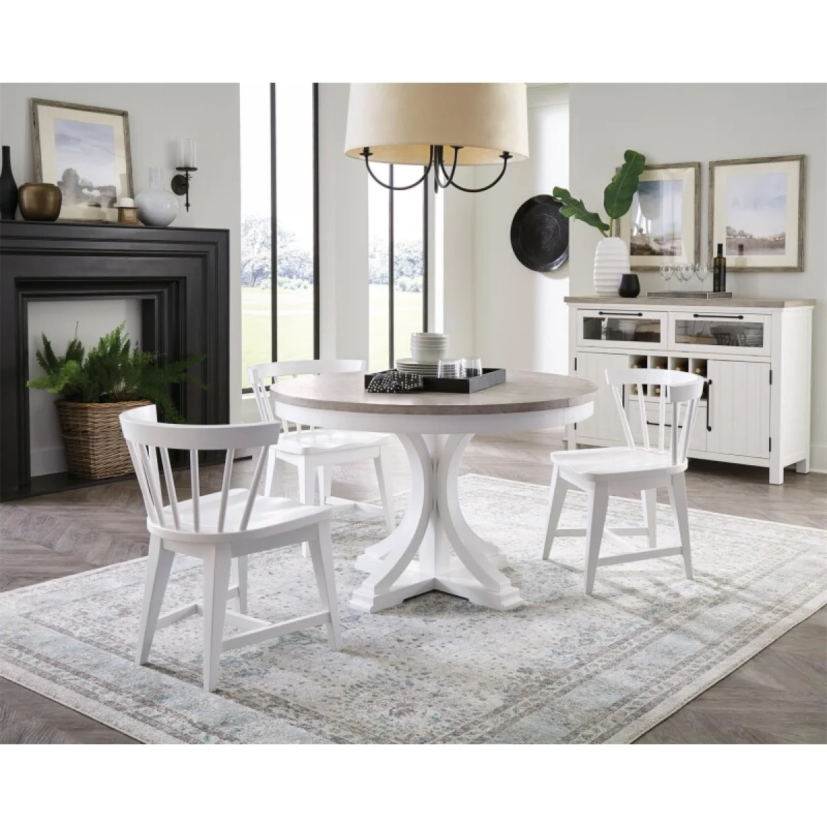 Cora Round Dining Table Dining Tables Cloud/fog 4