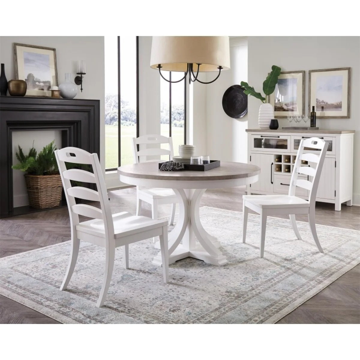 Cora Round Dining Table Dining Tables Cloud/fog 8