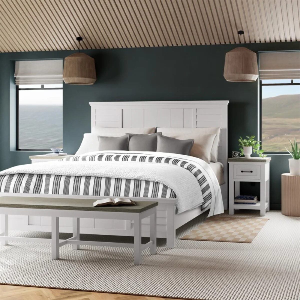 Cora King Louver Bed Beds Beds 4