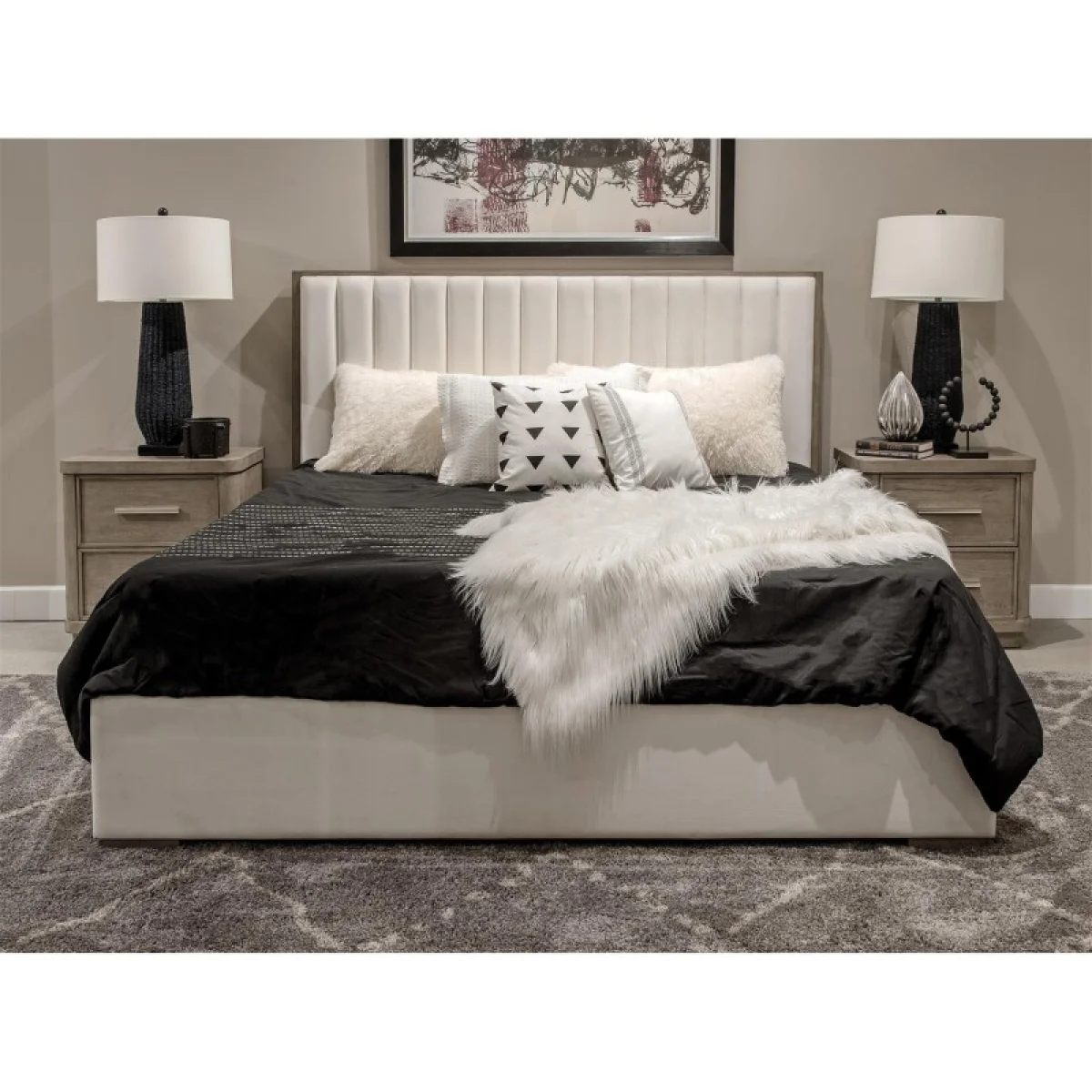 Pasadena King Upholstered Bed Beds Beds 4
