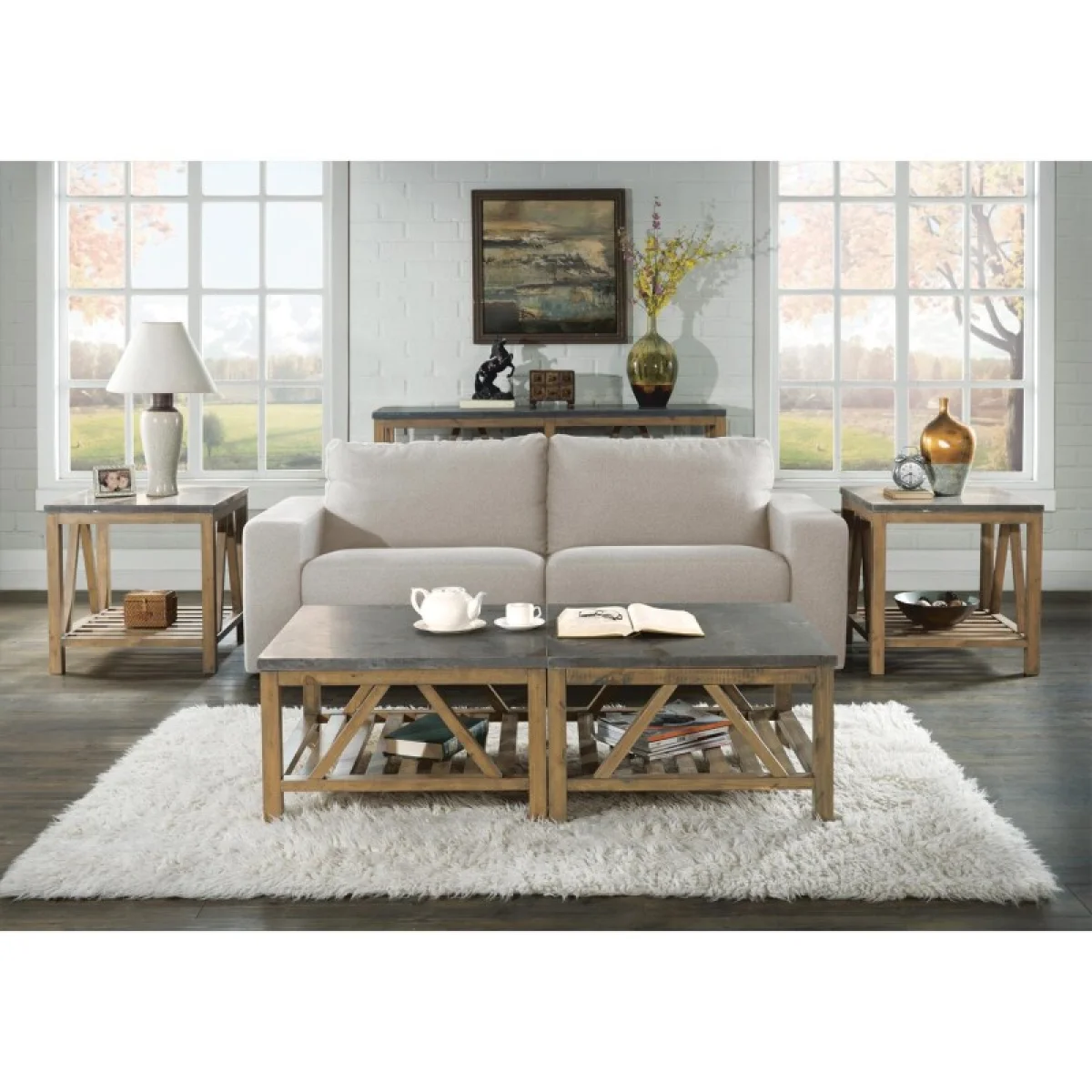 Weatherford Rectangle Side Table Chairside Tables blue 4