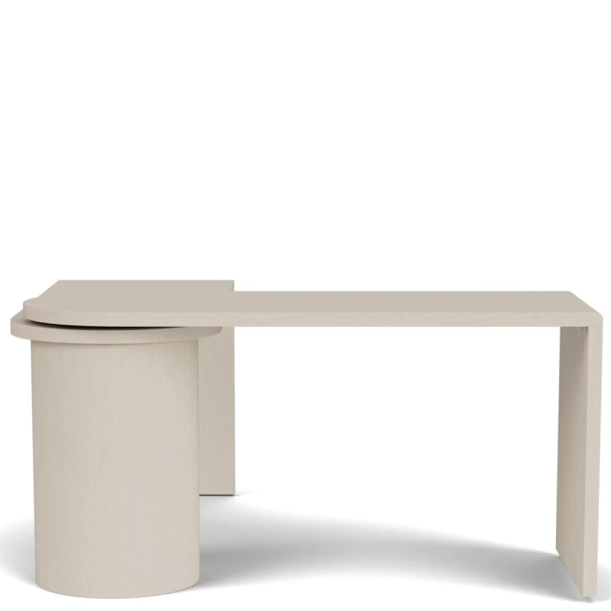Maren Swivel Desk Desks Cream 7