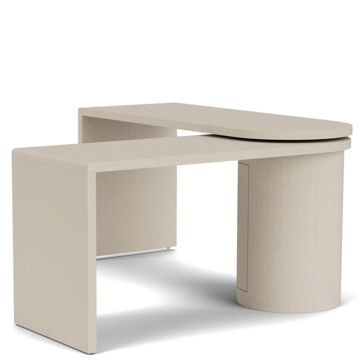 Maren Swivel Desk Desks Cream 12