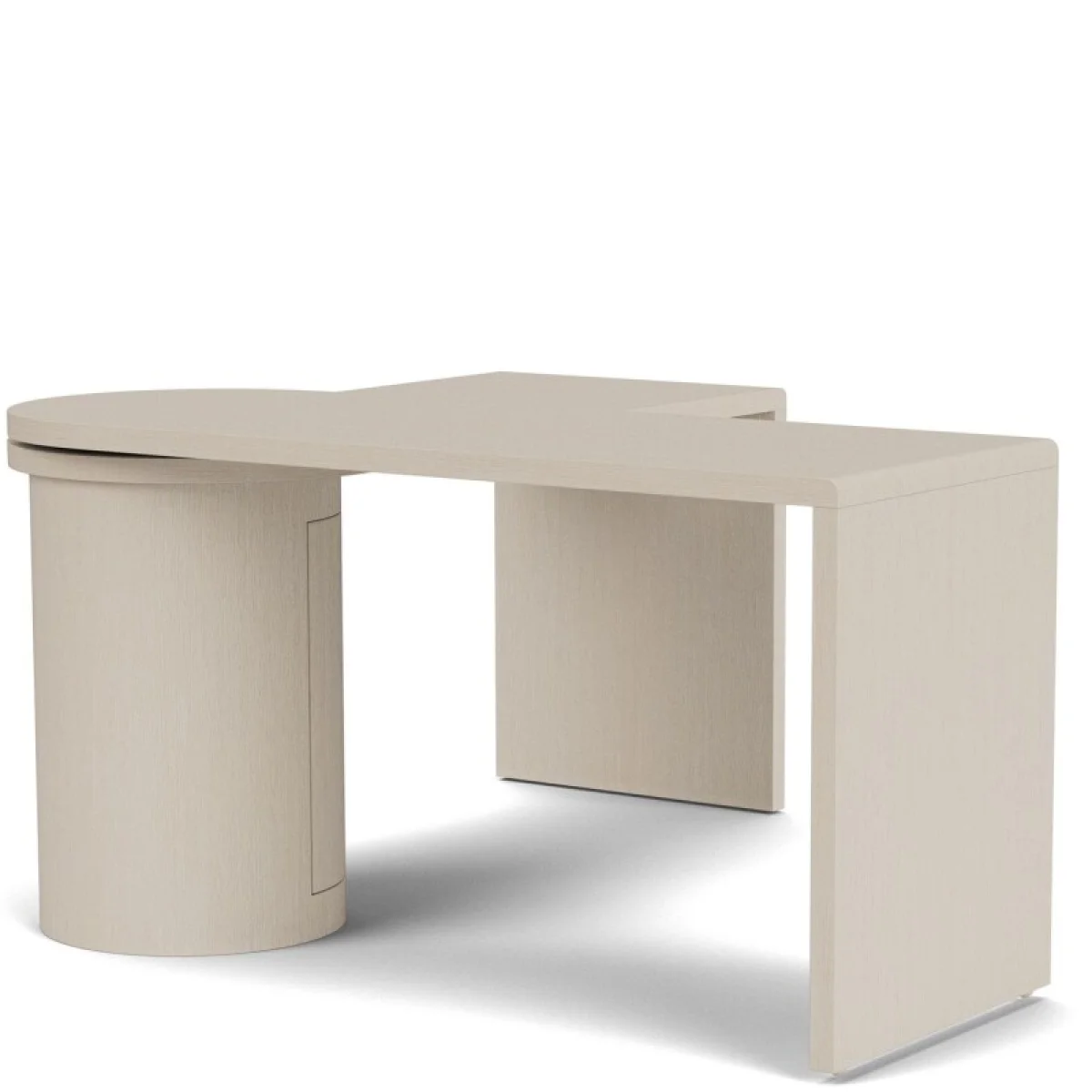 Maren Swivel Desk Desks Cream 14