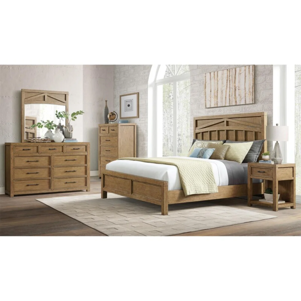 Bozeman King Panel Bed Beds Beds 12