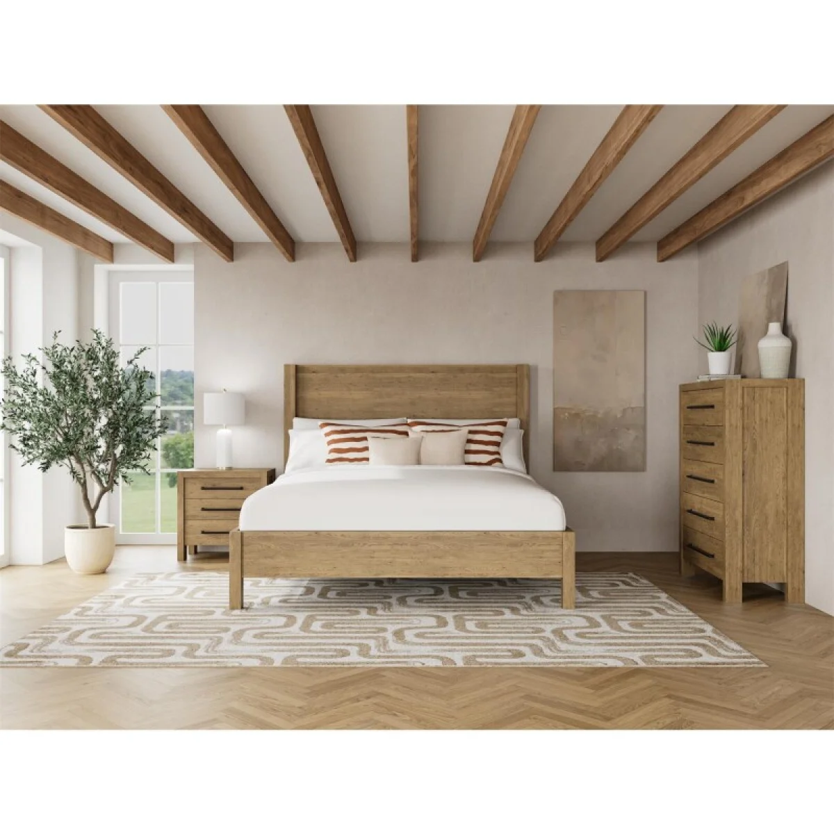 Davie King Panel Bed Beds Beds 4