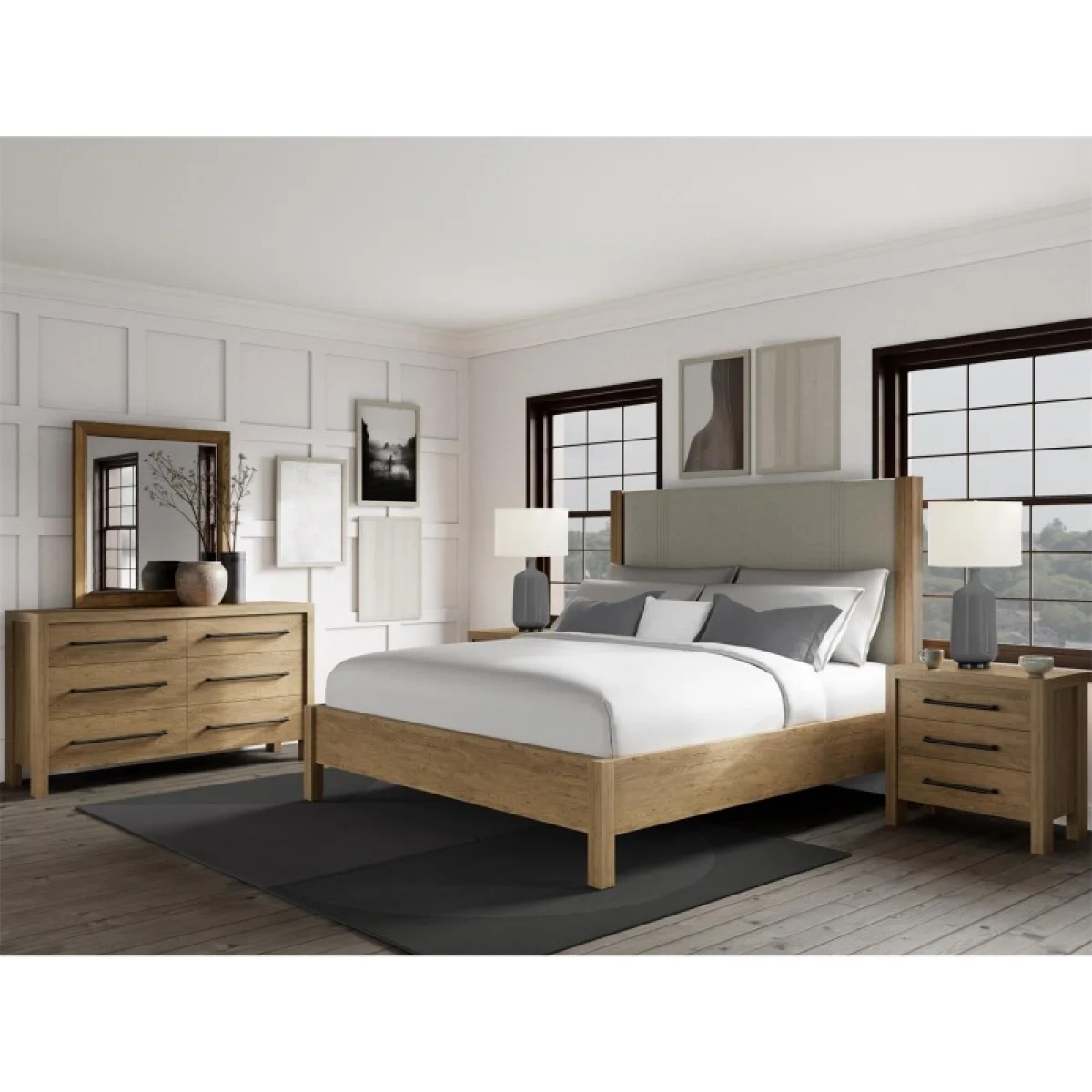 Davie Queen Upholstered Bed Beds Beds 10