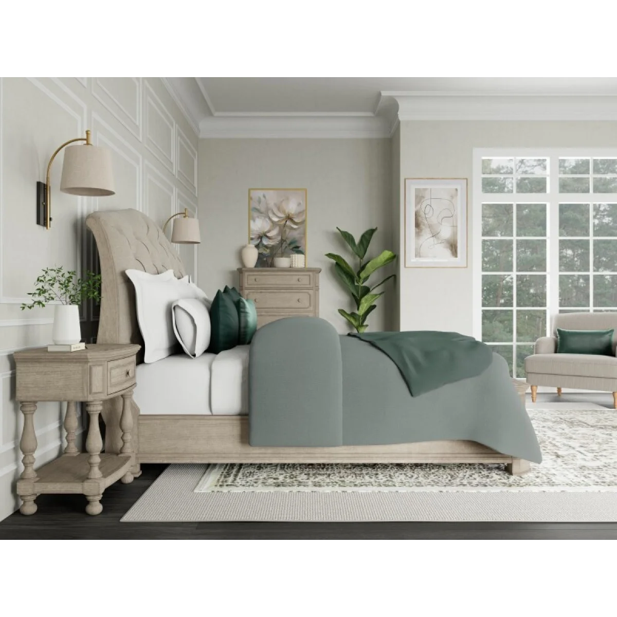 Kensington Queen Sleigh Bed Beds Beds 14