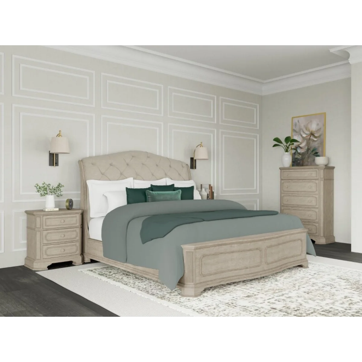 Kensington Queen Sleigh Bed Beds Beds 15