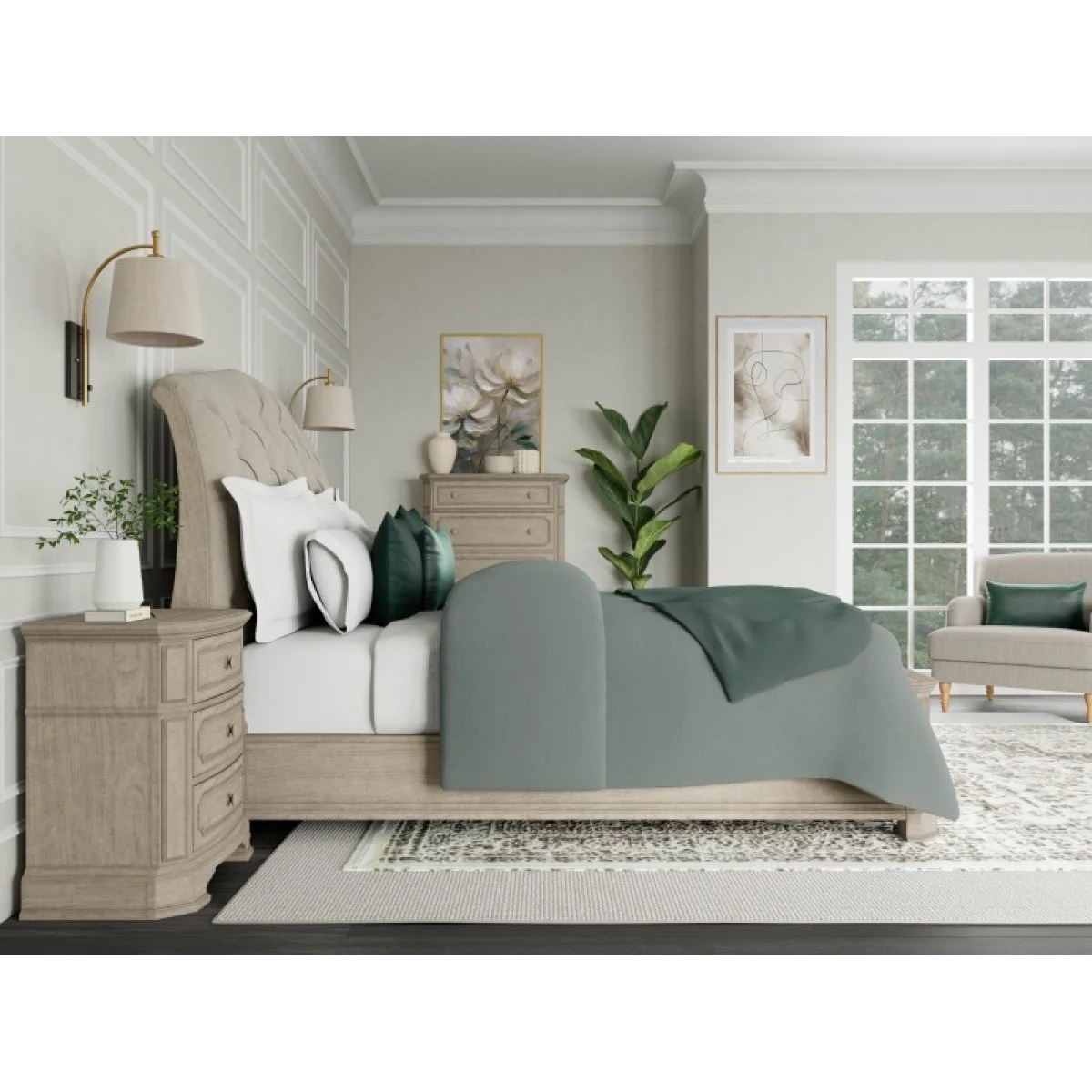 Kensington Queen Sleigh Bed Beds Beds 16