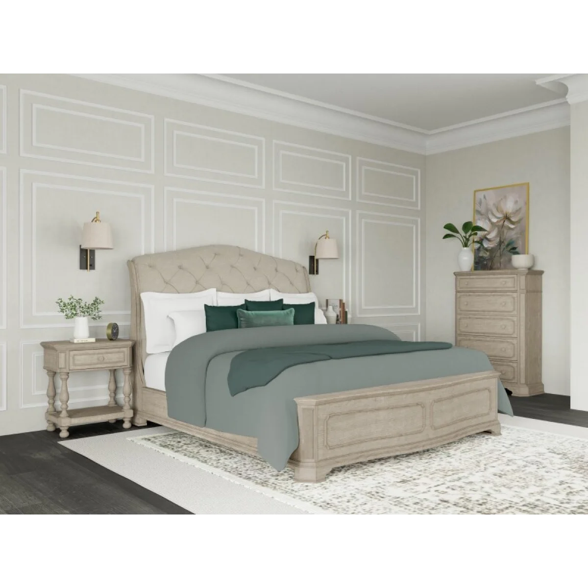 Kensington Queen Sleigh Bed Beds Beds 17