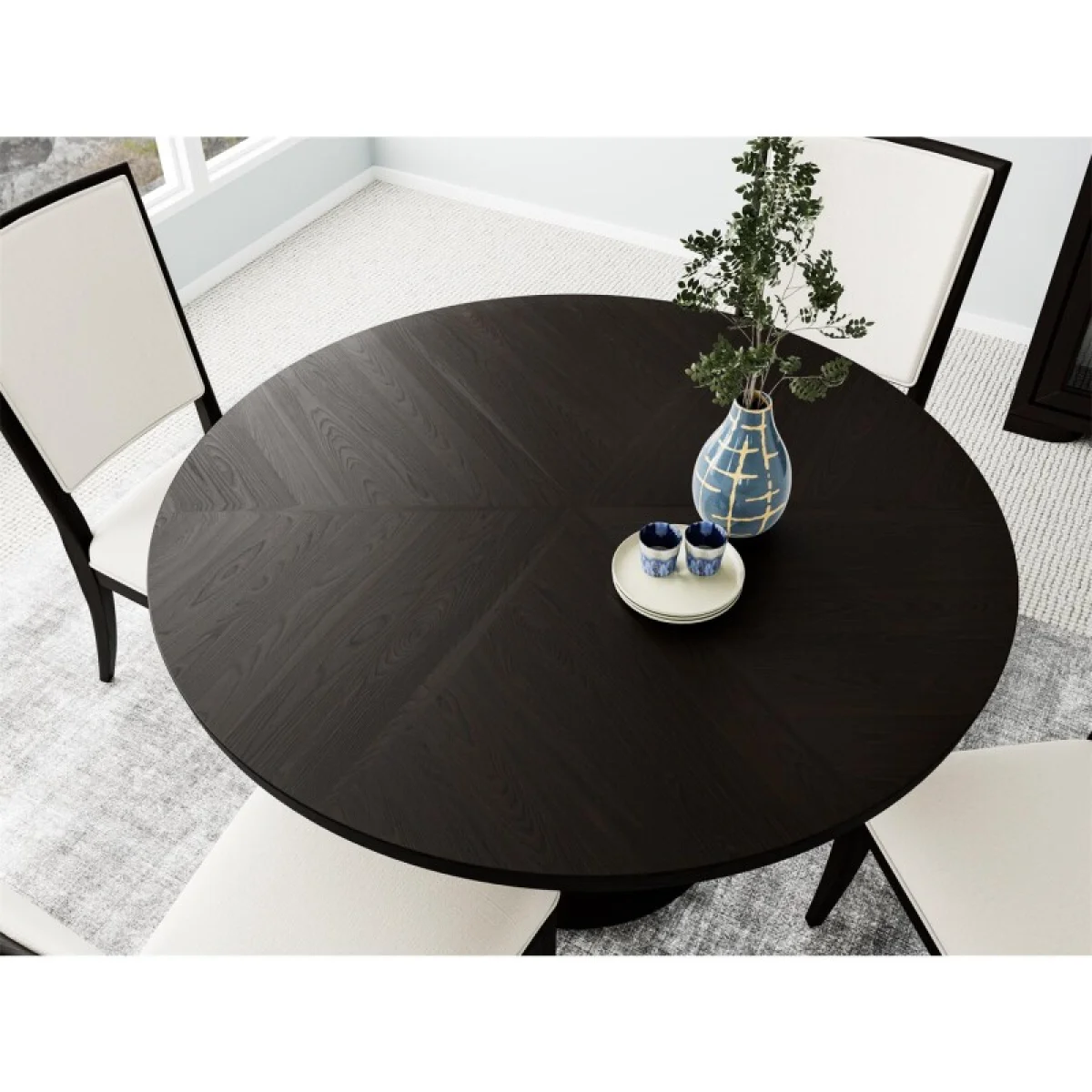Lydia Round Dining Table Dining Tables black 7