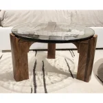 Amner Coffee Table Cocktail & Coffee Tables Brandy Glass 16