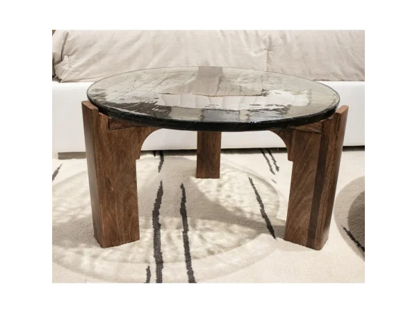Amner Coffee Table Cocktail & Coffee Tables Brandy Glass 4