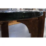 Amner Side Table Chairside Tables Brandy Glass 20