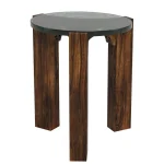 Amner Side Table Chairside Tables Brandy Glass 23