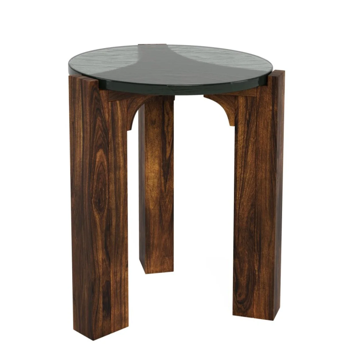 Amner Side Table Chairside Tables Brandy Glass 14