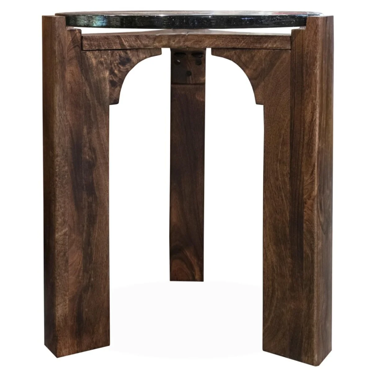 Amner Side Table Chairside Tables Brandy Glass 15