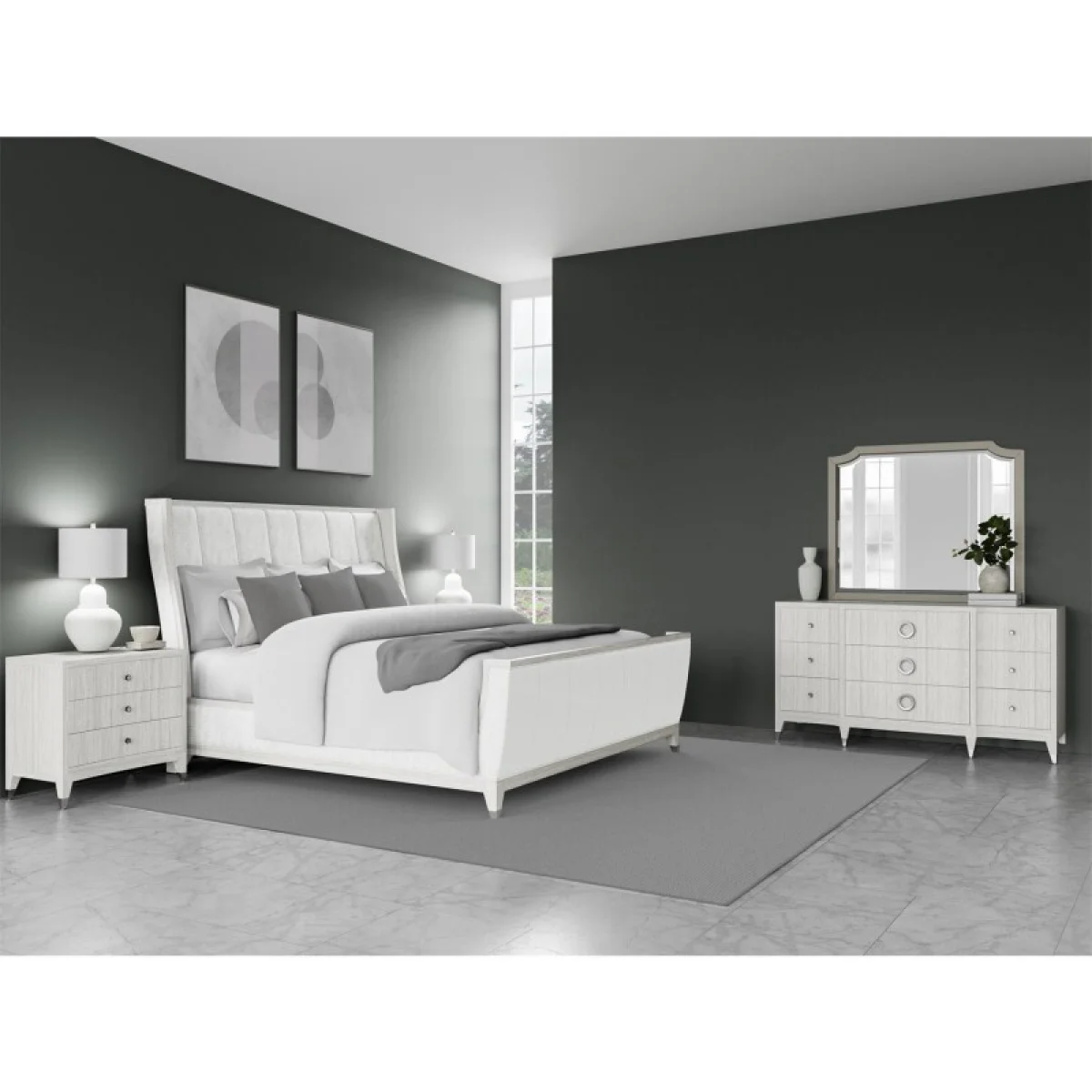 Hepburn King Upholstered Bed Beds Beds 4