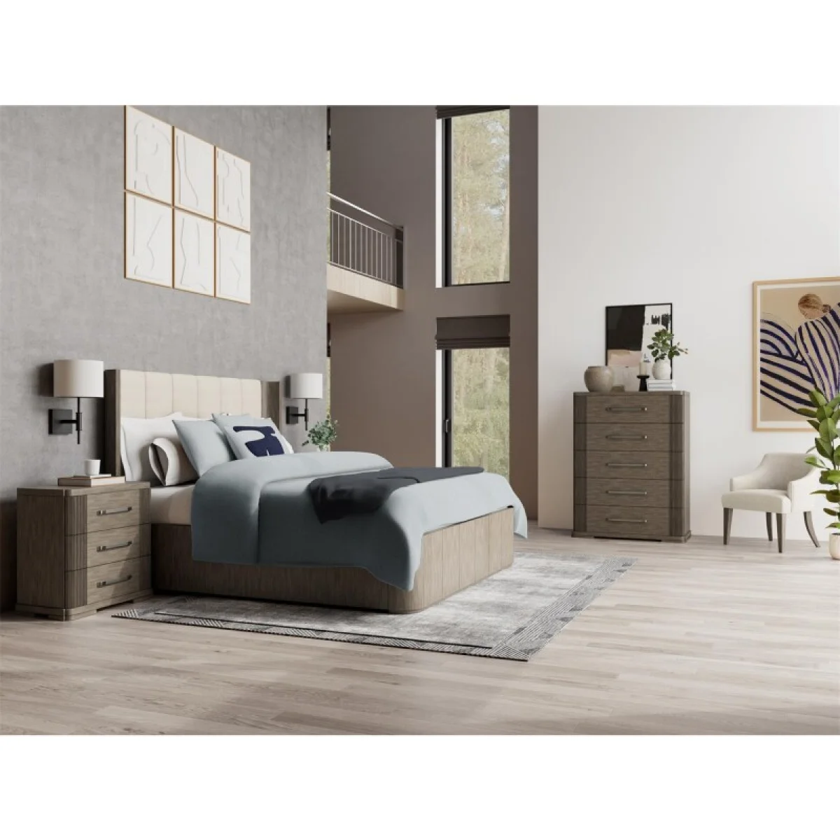 Sariel King Upholstered Bed Beds Beds 17