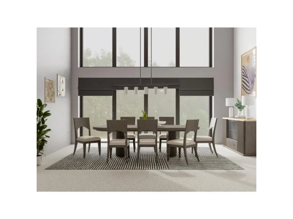 Sariel Double Pedestal Dining Table Dining Tables Brown