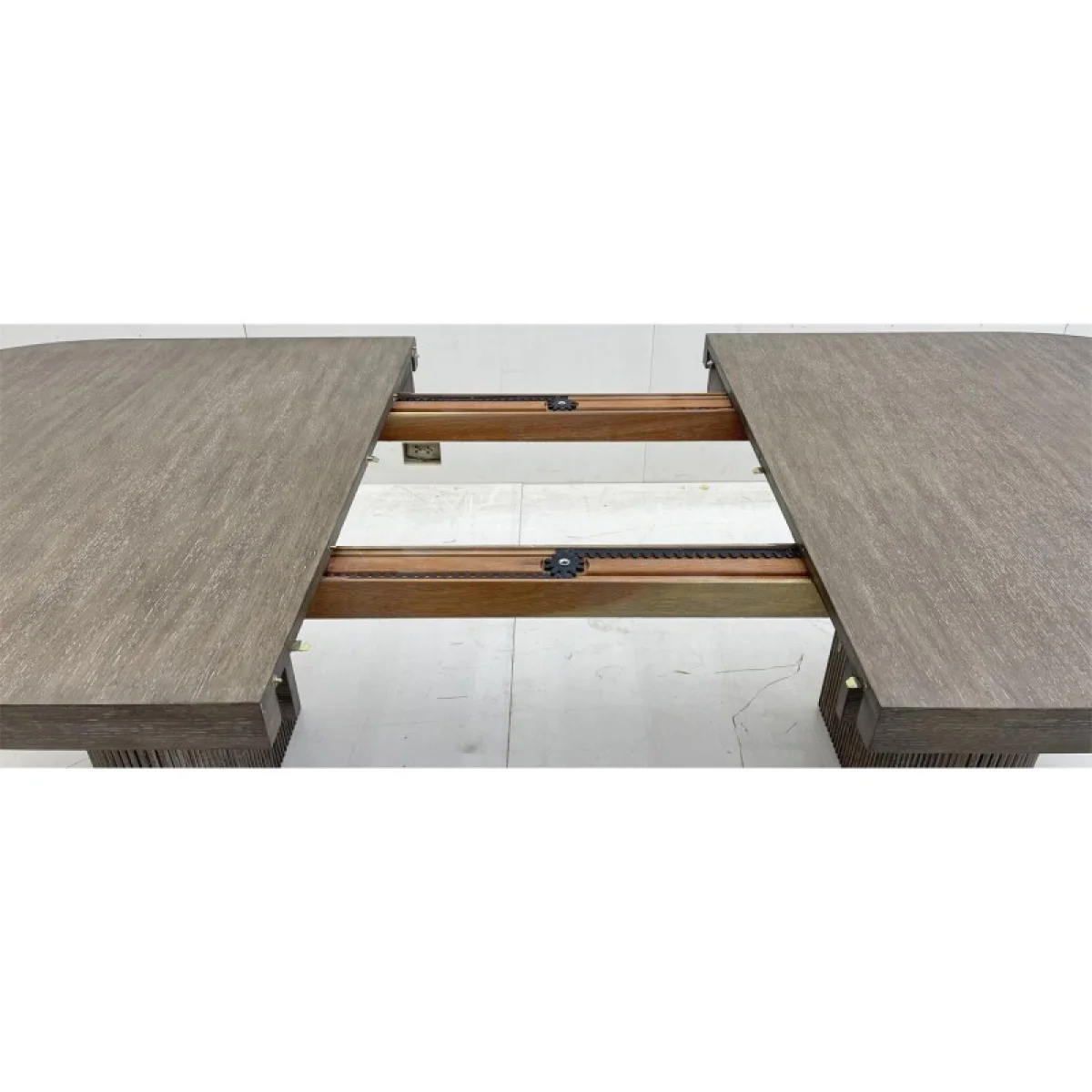 Sariel Double Pedestal Dining Table Dining Tables Brown 11