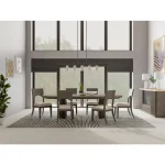 Sariel Double Pedestal Dining Table Dining Tables Brown 33