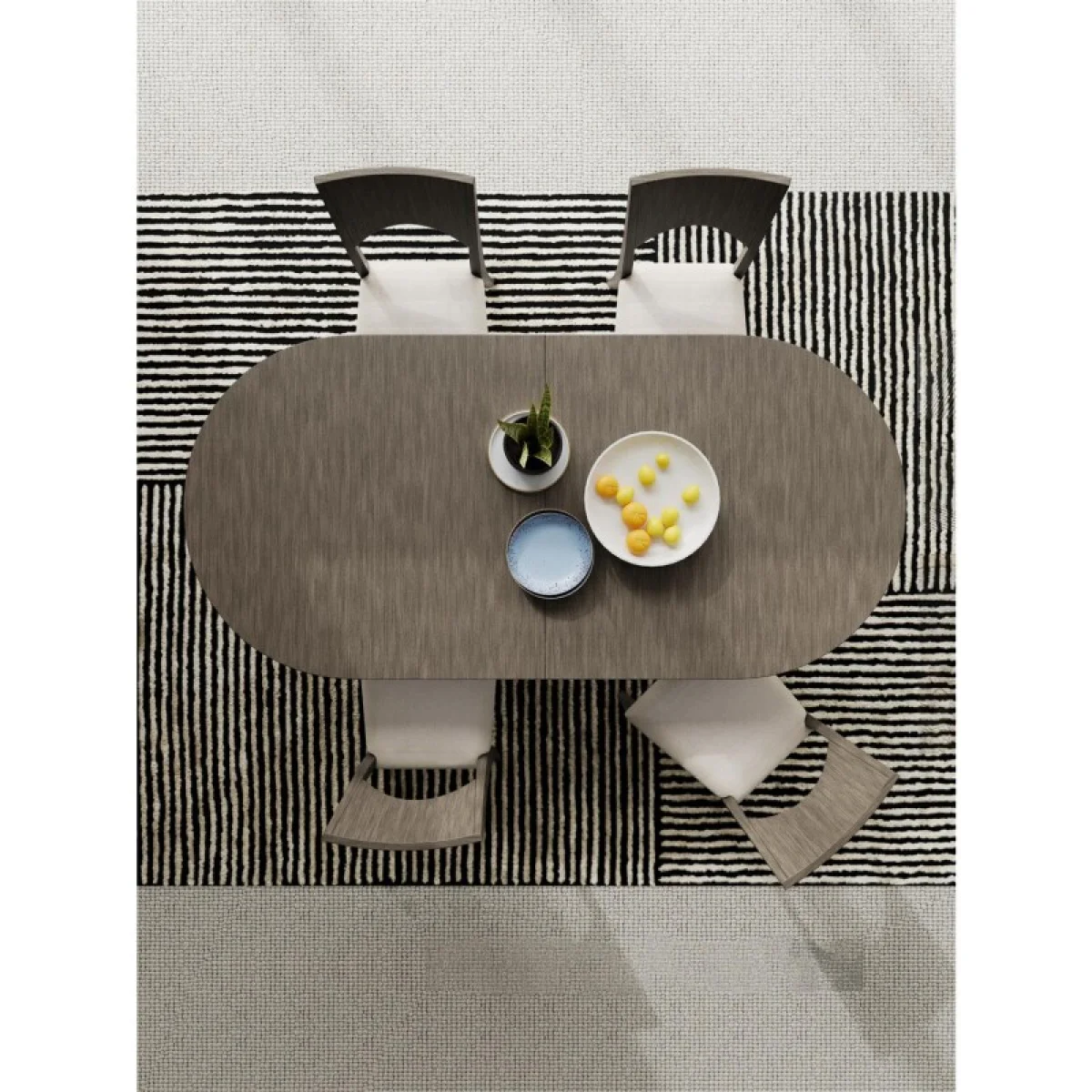 Sariel Double Pedestal Dining Table Dining Tables Brown 17
