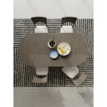 Sariel Double Pedestal Dining Table Dining Tables Brown 34