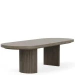 Sariel Double Pedestal Dining Table Dining Tables Brown 37