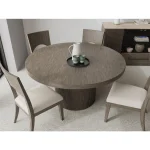 Sariel Round Dining Table Dining Tables Brown 12