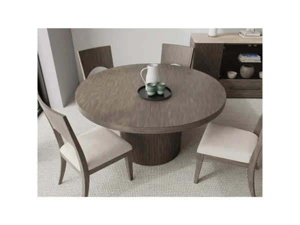 Sariel Round Dining Table Dining Tables Brown