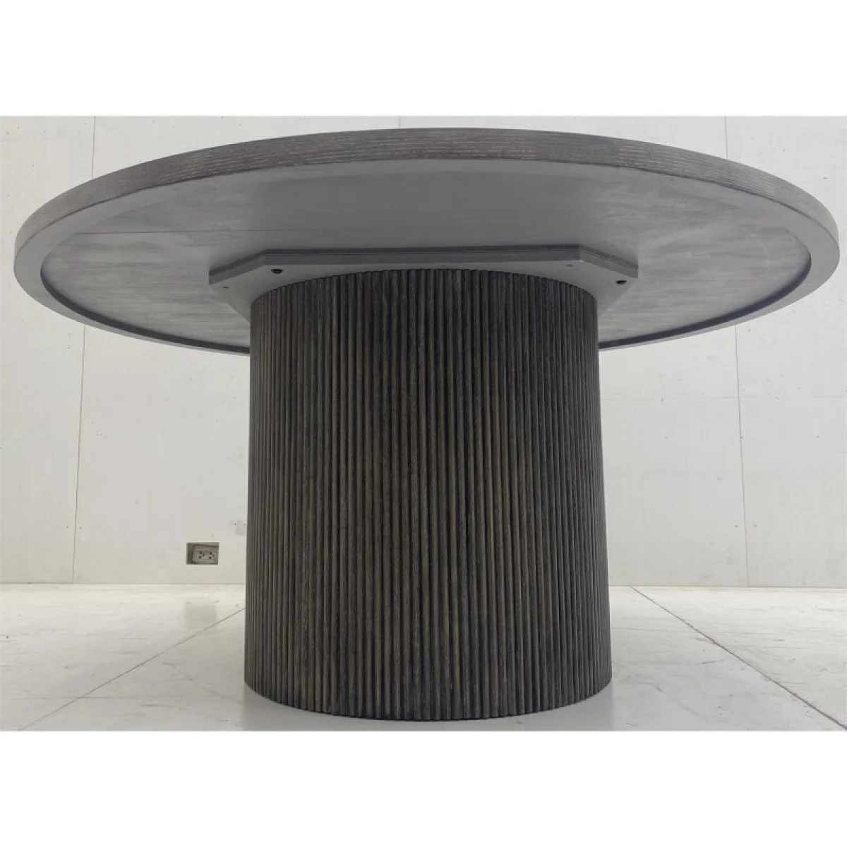 Sariel Round Dining Table Dining Tables Brown 8