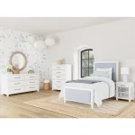 Rosalie Twin Upholstered Bed Beds Beds 8