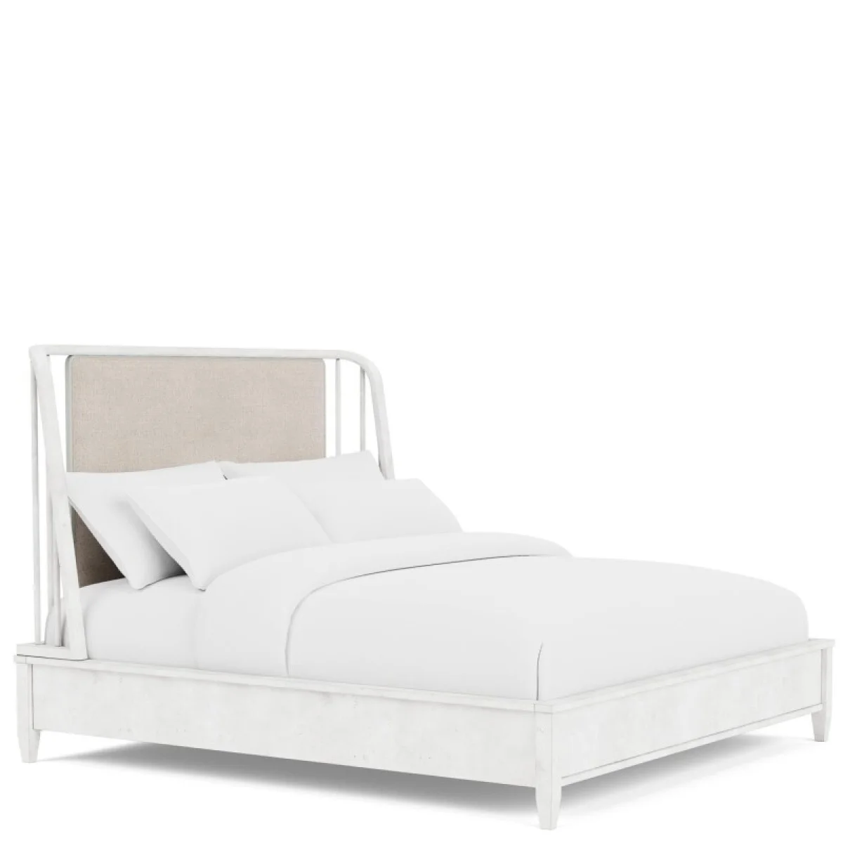 Maddox King Spindle Bed Beds Aged Cotton 13