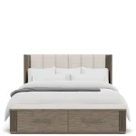 Sariel Queen Upholstered Storage Bed Beds Beds 36