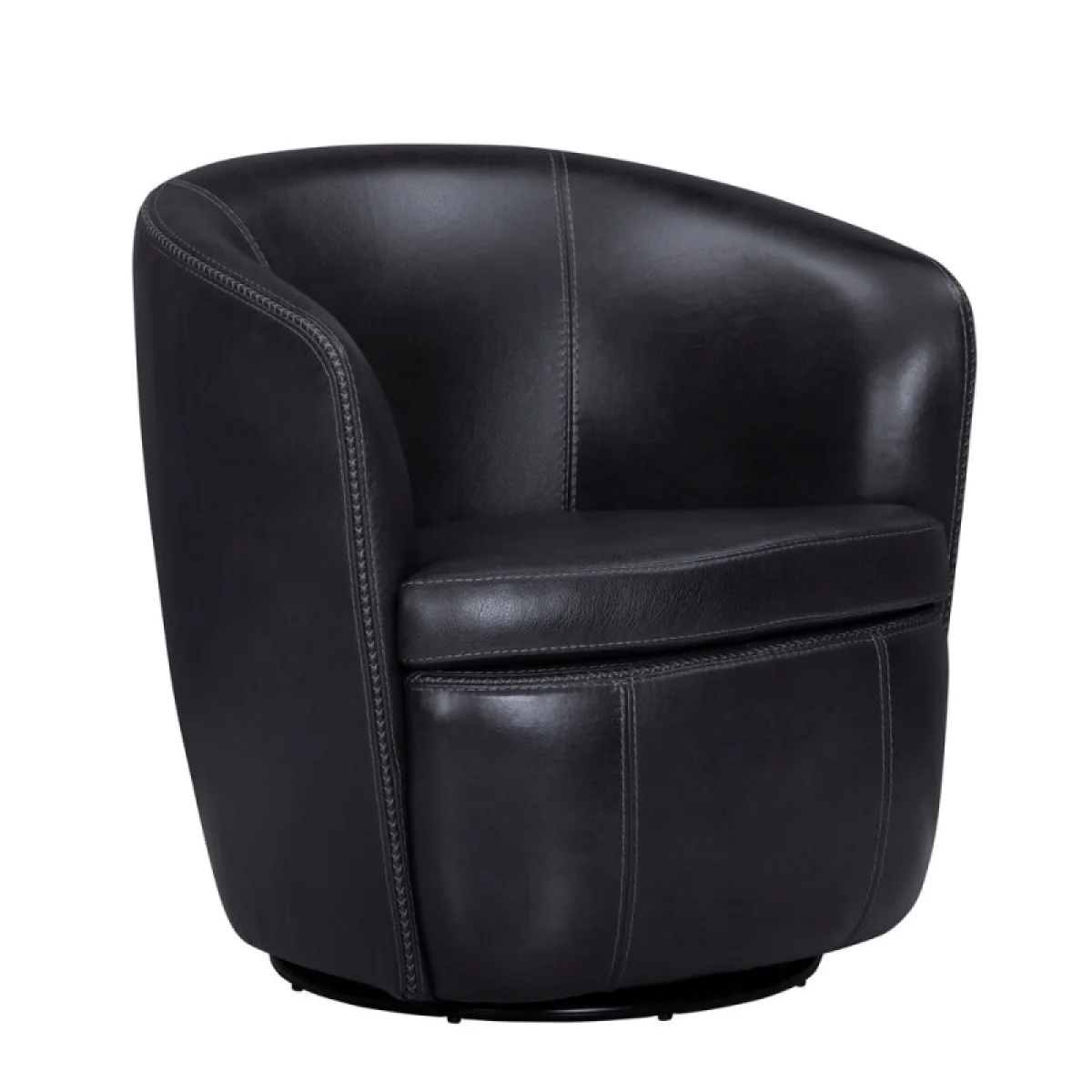 Barolo – Vintage Onyx Swivel Club Chair Chairs black 7
