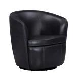 Barolo – Vintage Onyx Swivel Club Chair Chairs black 15