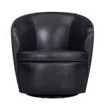 Barolo – Vintage Onyx Swivel Club Chair Chairs black 16