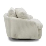 Boomer – Mega Ivory Large Swivel Chair W/ 2 Toss Plws Chairs Chairs 15