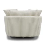Boomer – Mega Ivory Large Swivel Chair W/ 2 Toss Plws Chairs Chairs 16