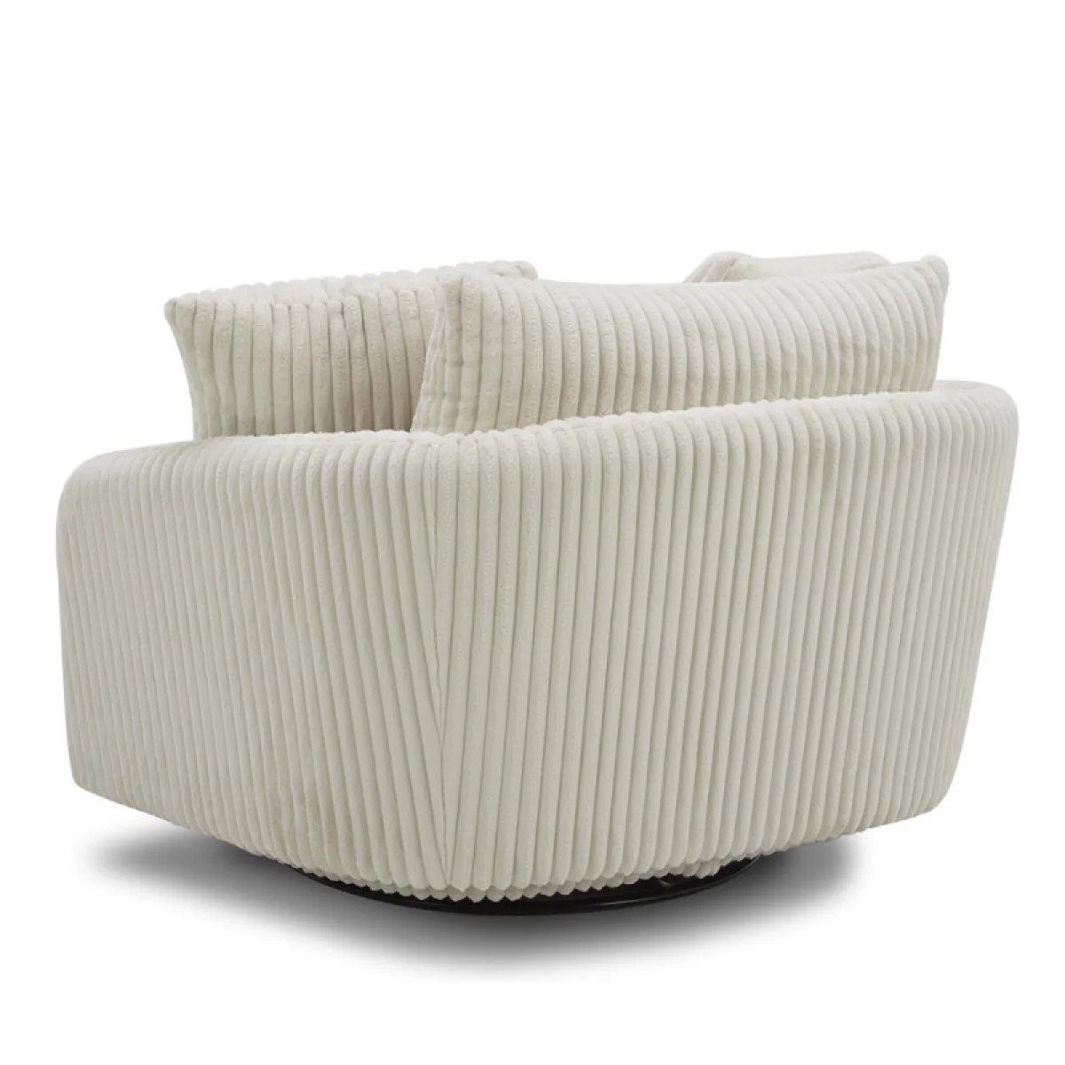 Boomer – Mega Ivory Large Swivel Chair W/ 2 Toss Plws Chairs Chairs 10