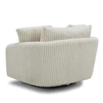Boomer – Mega Ivory Large Swivel Chair W/ 2 Toss Plws Chairs Chairs 17