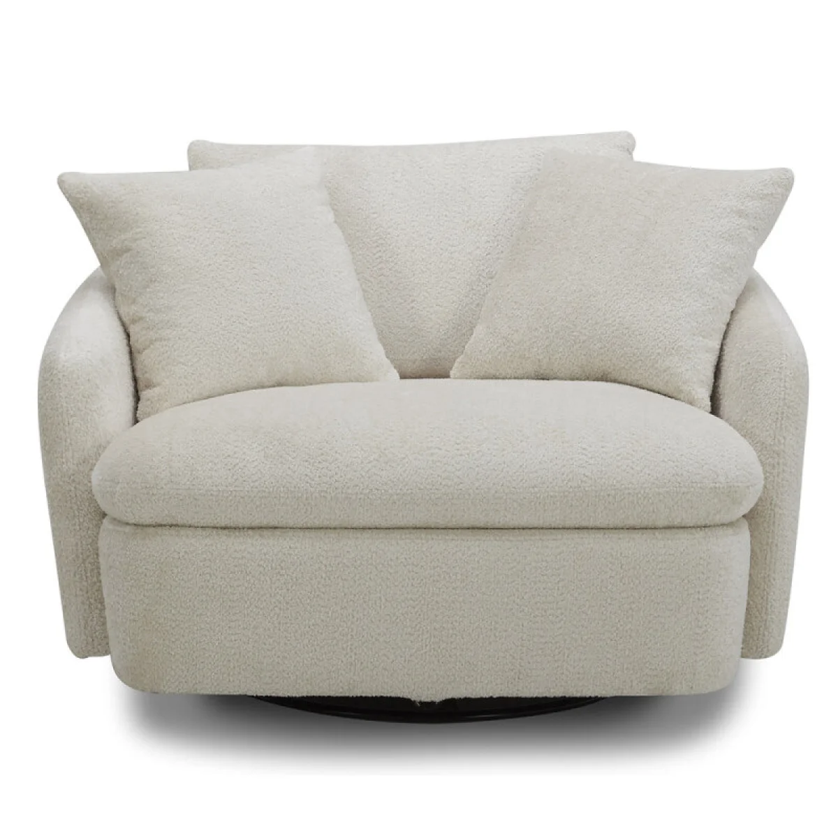 Boomer – Utopia Sand Large Swivel Chair W/ 2 Toss Plws Chairs Chairs 8