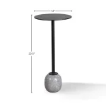 Crossings Serengeti Accent Table (made Of Iron & Marble) Accent Furniture Accent Furniture 10