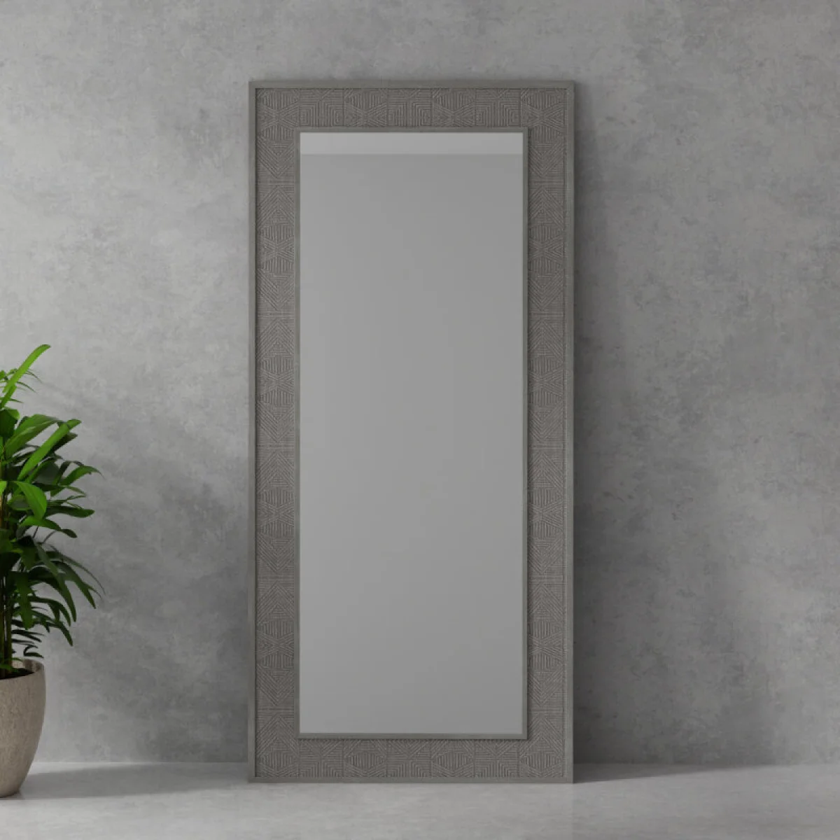 Crossings Serengeti Floor Mirror Mirrors Gray 4